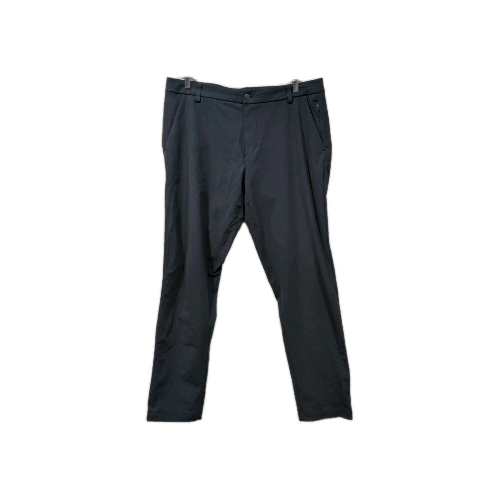 Lululemon Mens Commission Pant Classic Size 34 Gray Warpstreme Athletic Stretch